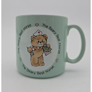 Applause Mug Beary Best Nurse 1985 Made In Japan Vintage